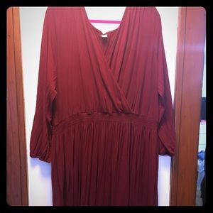 Dark red/burgundy Old Navy Dress 3X